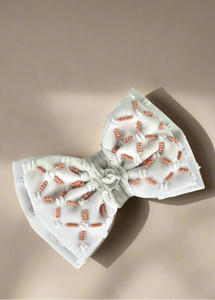 Pink and White Bow