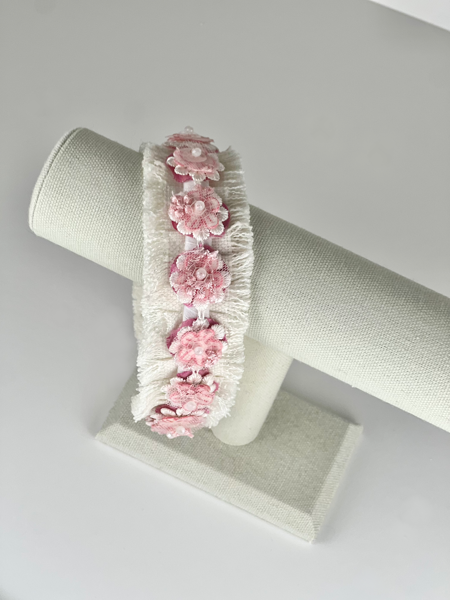 Pink Flower Headband