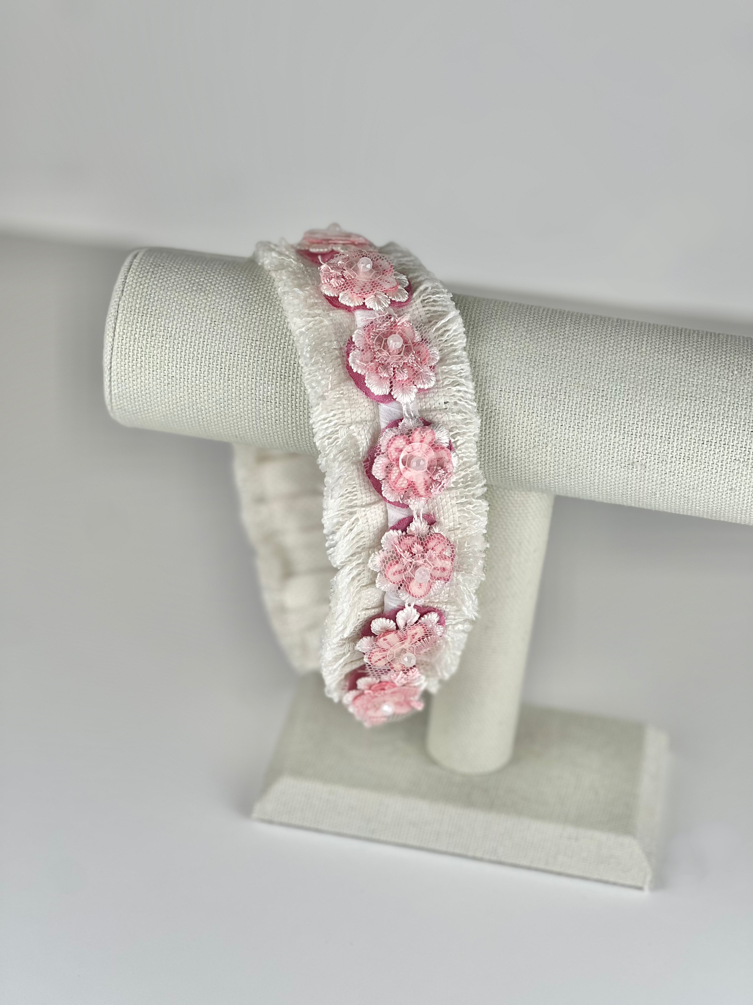 Pink Flower Headband