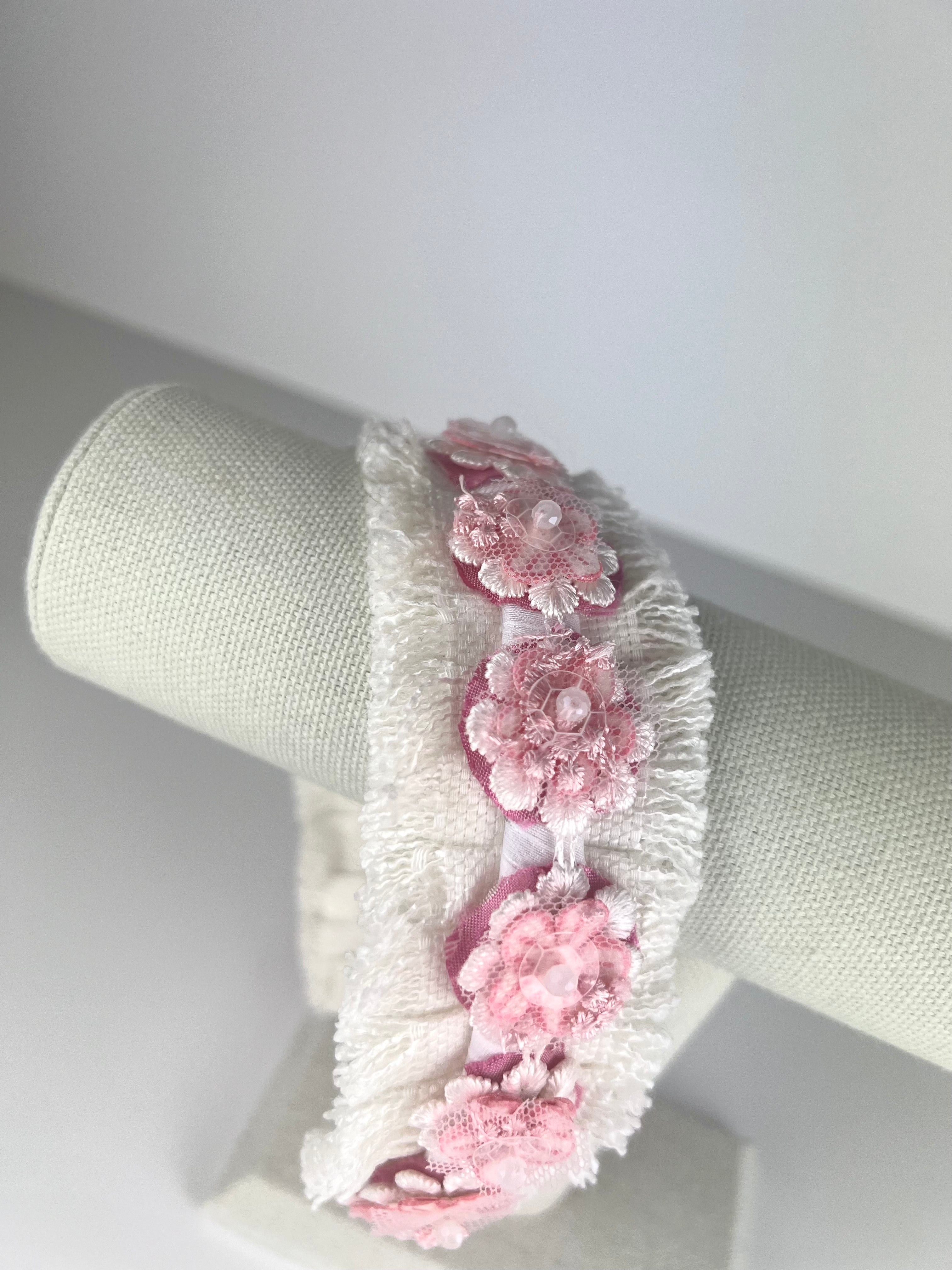 Pink Flower Headband
