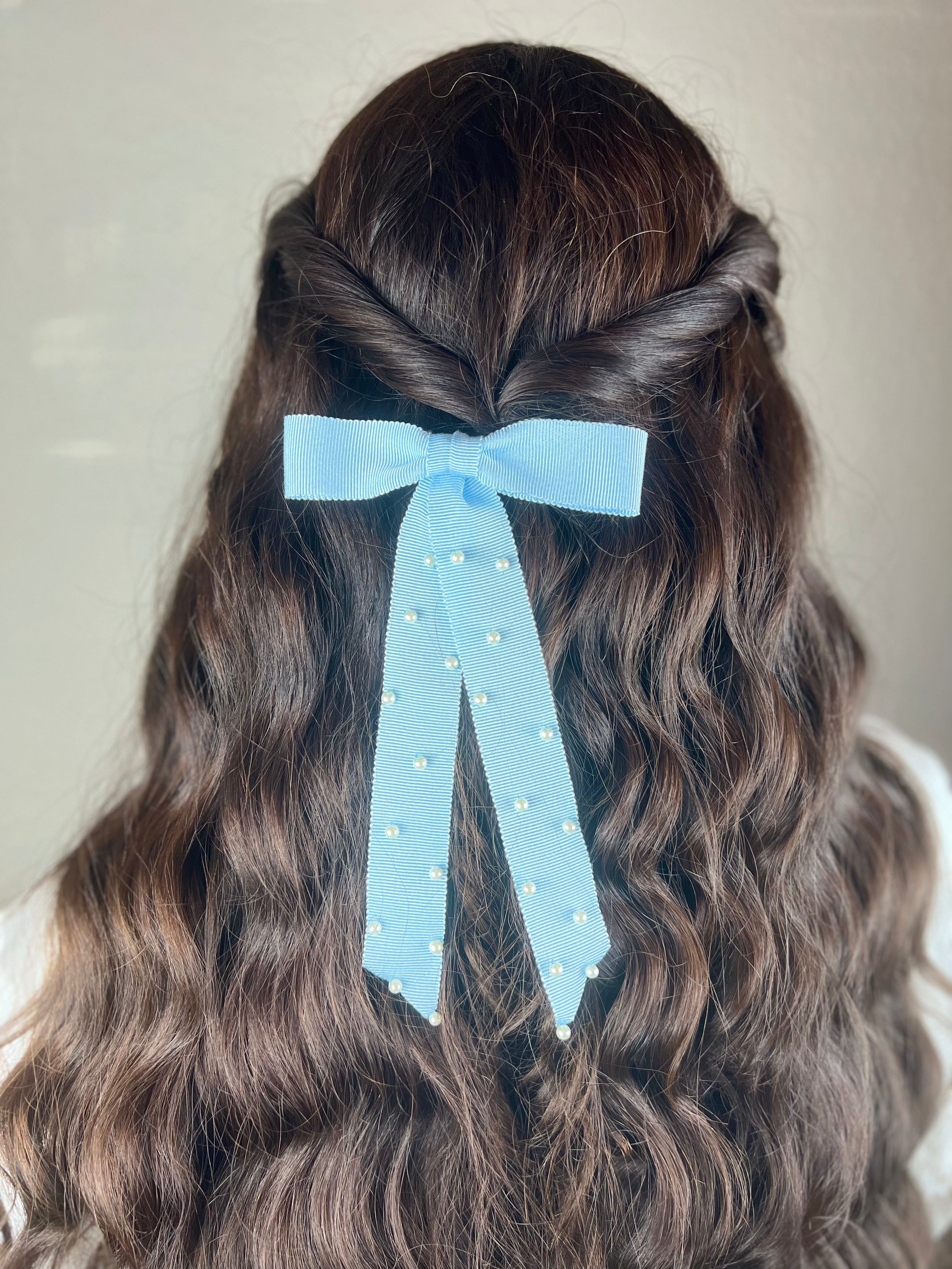 Classic Blue Bow