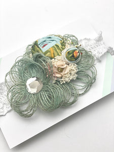 Wild blue headband