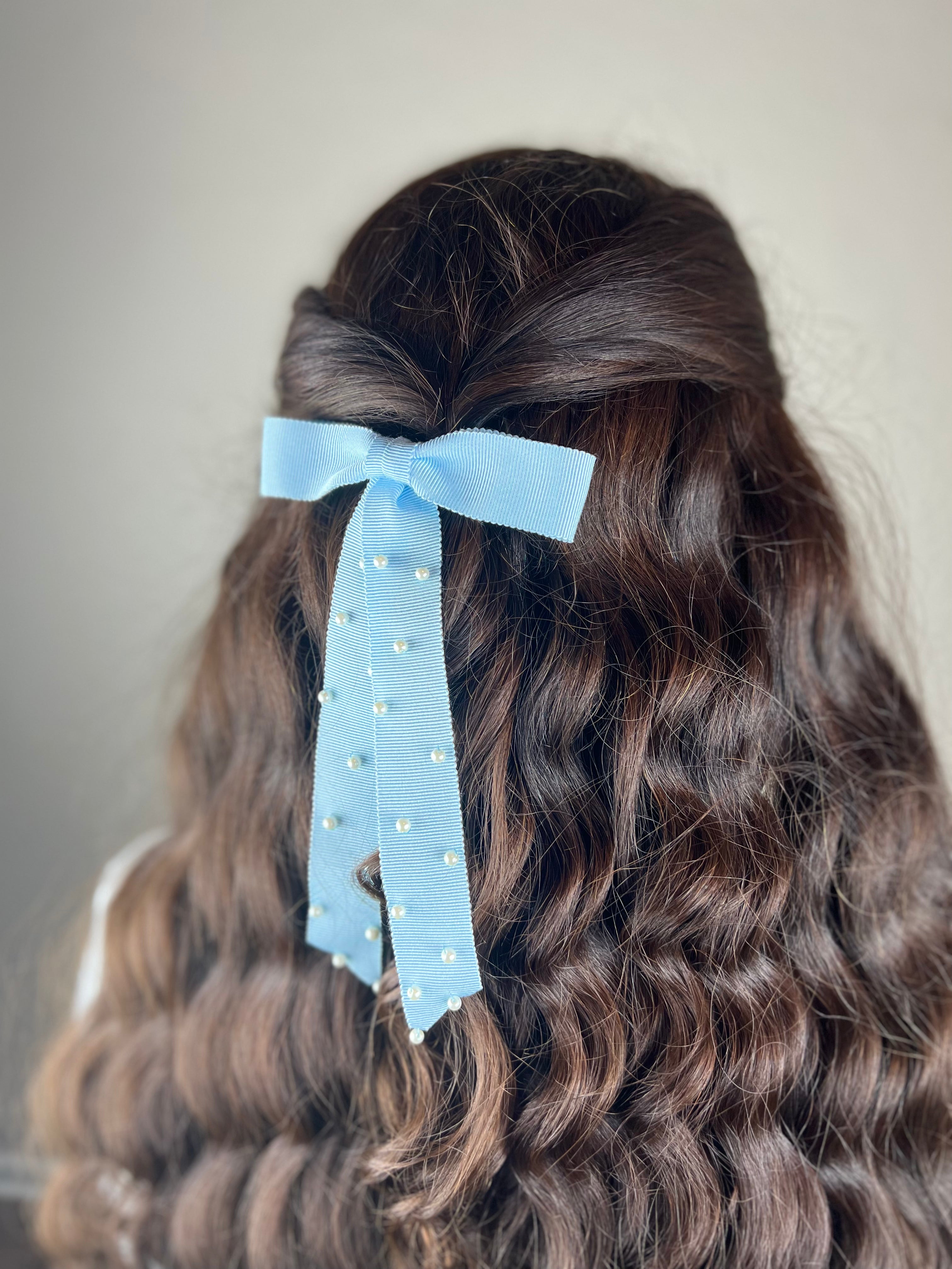 Classic Blue Bow